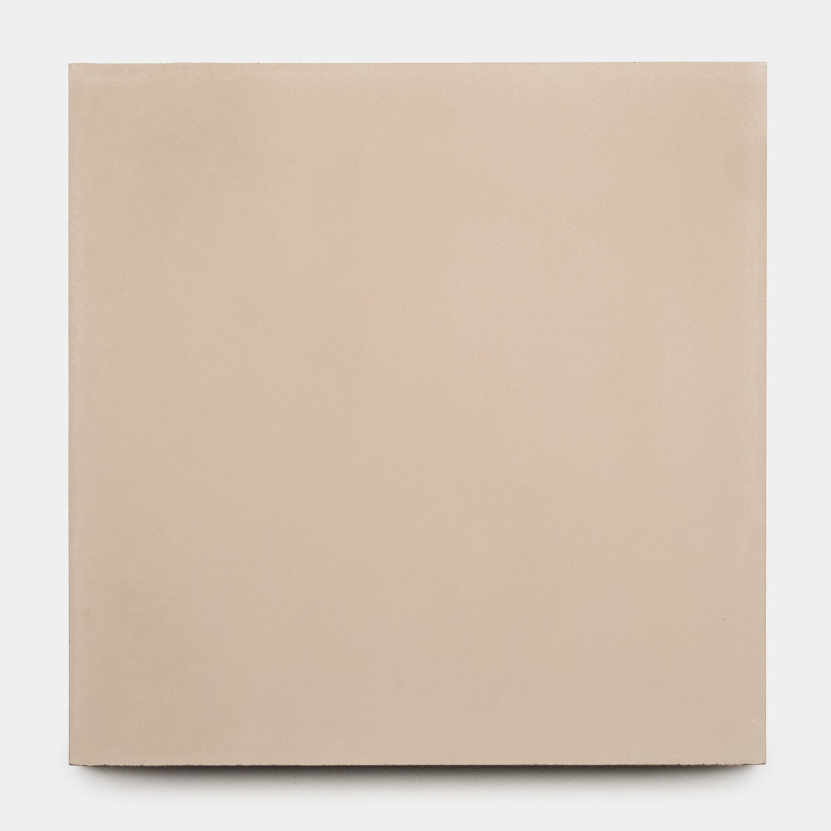 The Jaipur Pink 8x8 tile by vendor-unknown is a square, handcrafted cement tile in light beige with a smooth matte finish, shown against a white background.