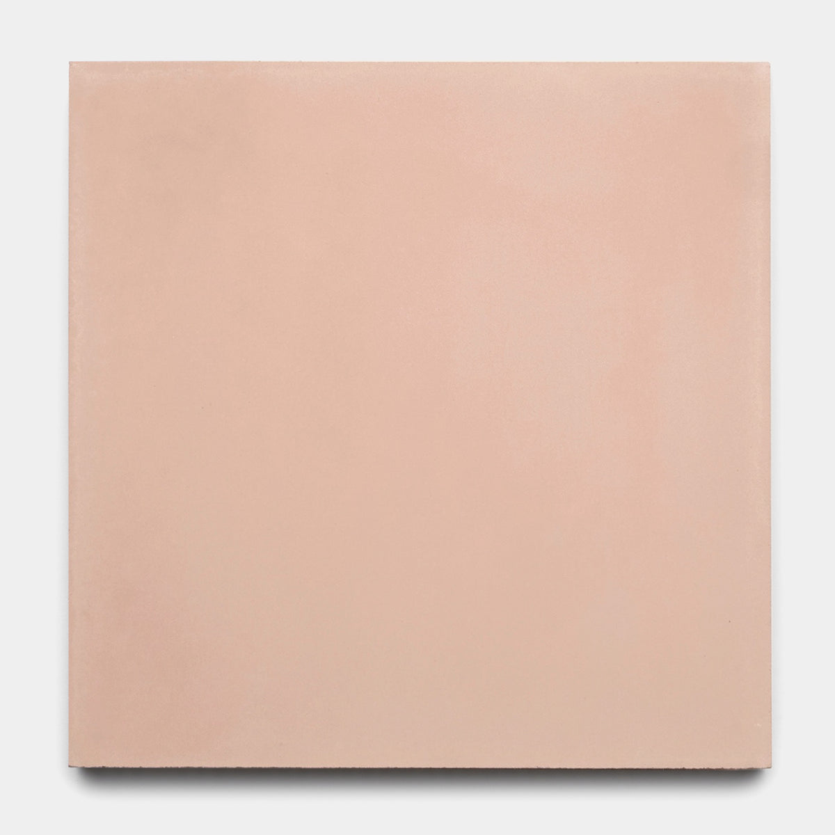 The Jaipur Pink 8x8 by vendor-unknown is a square, matte, light pink handcrafted cement tile with smooth edges, inspired by Jaipur Pink Cement, shown on a plain white background.