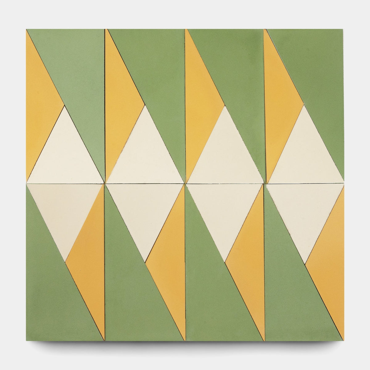 A close-up of the Kepler Set Two, Sample by Zia Tile, showcasing its unique craftsmanship and detailed design.