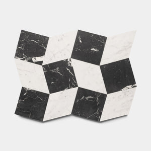 Lombardy In Carrara Nero Marquina Marble