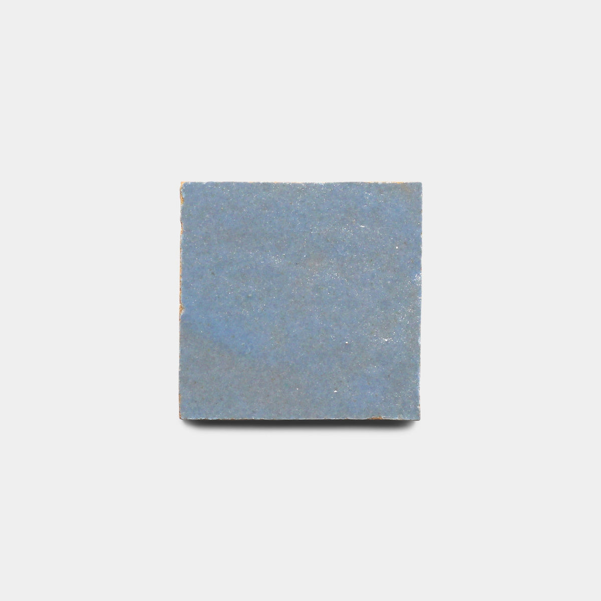 The Maya Blue 2x2 Sample by Zia Tile, with a slightly textured matte finish, is shown centered on a plain white background.