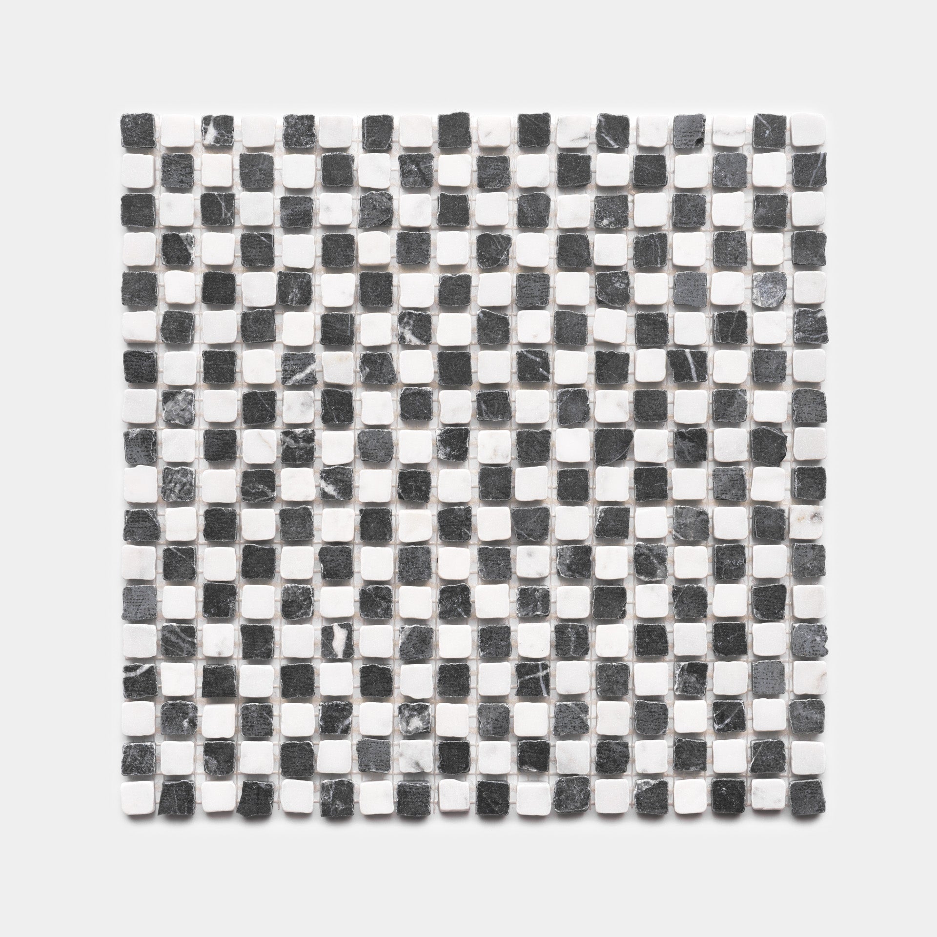 Mini Check in Carrara + Grigio Carnico