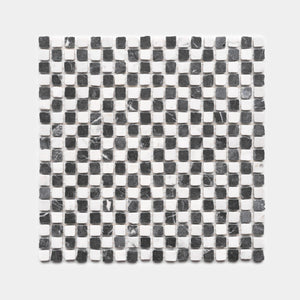 Mini Check in Carrara + Grigio Carnico