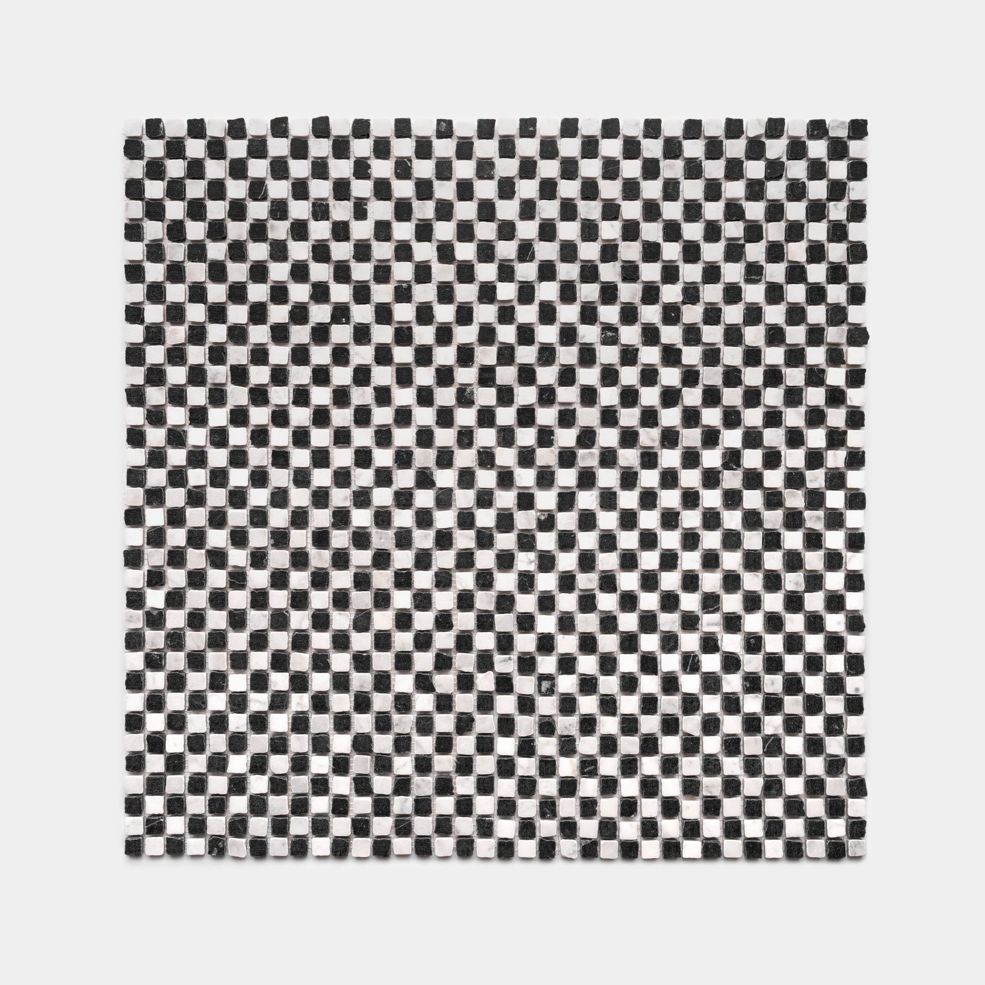 Mini Check in Carrara + Nero Marquina