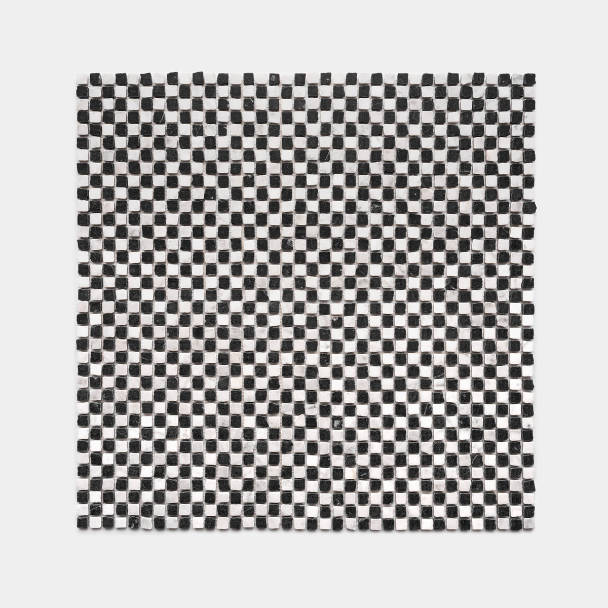 Mini Check in Carrara + Nero Marquina