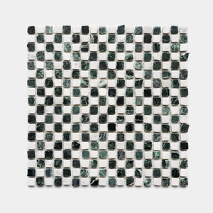 Mini Check in Carrara + Verde Alpi