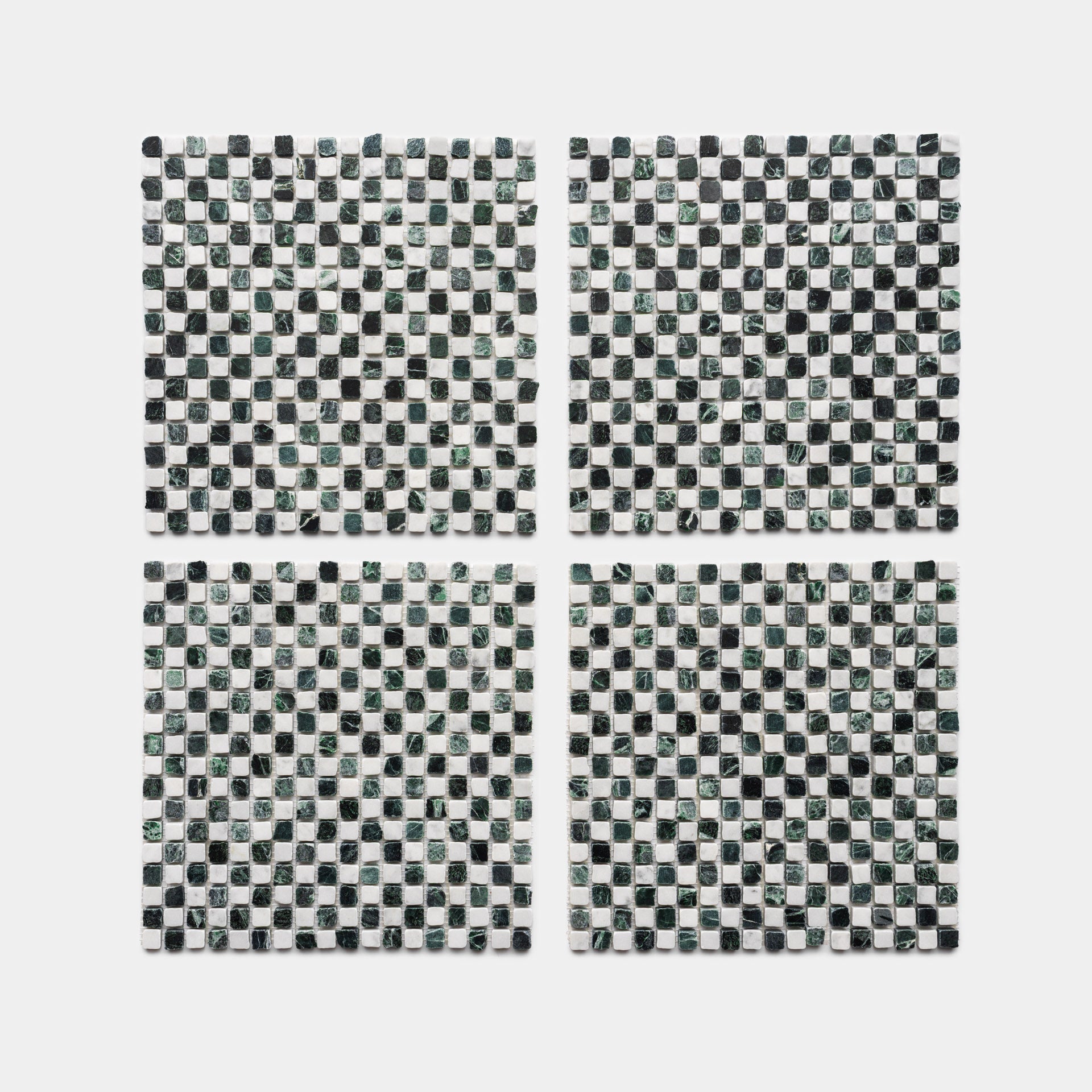 Mini Check in Carrara + Verde Alpi