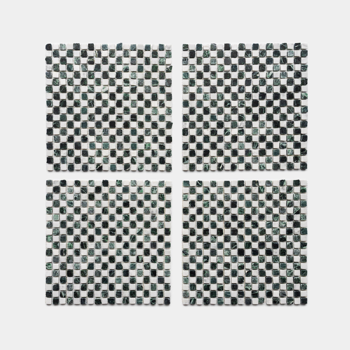 Mini Check in Carrara + Verde Alpi