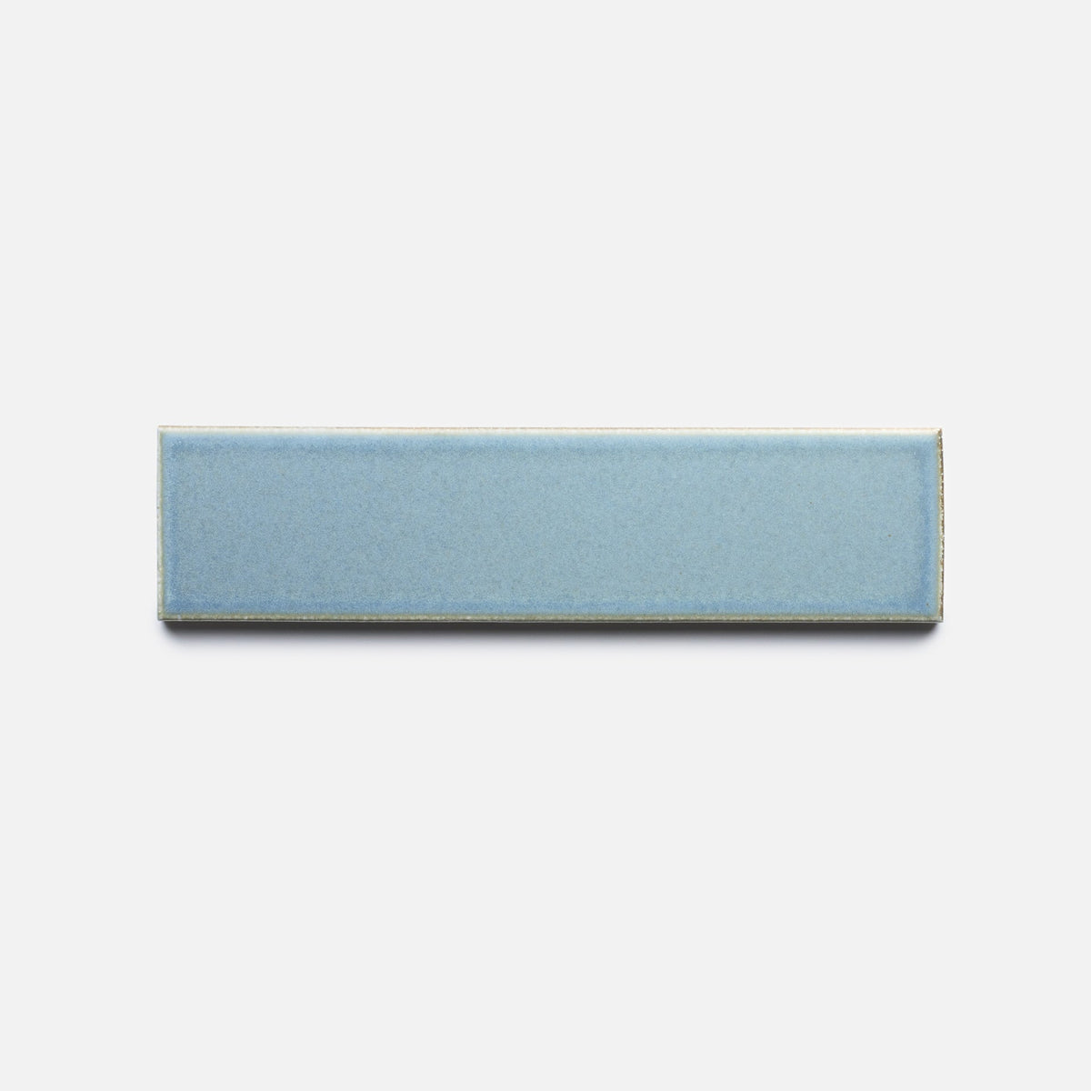 A rectangular, light blue 