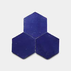 Moroccan Blue Hex Zellige