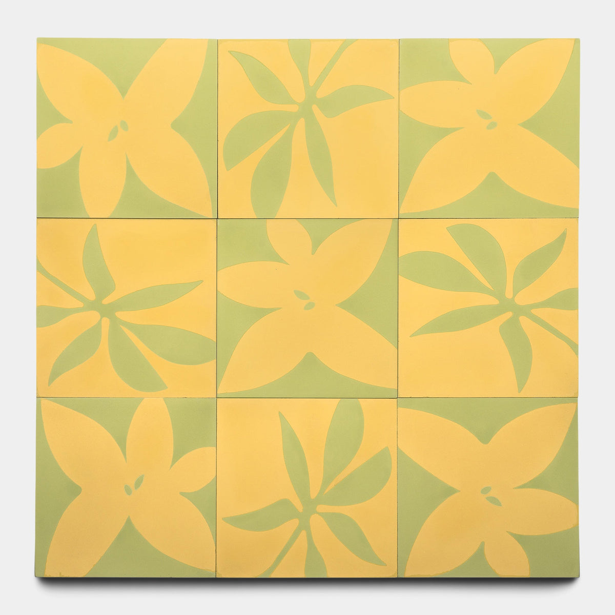 Flora 8x8 Set Mustard + Lemongrass