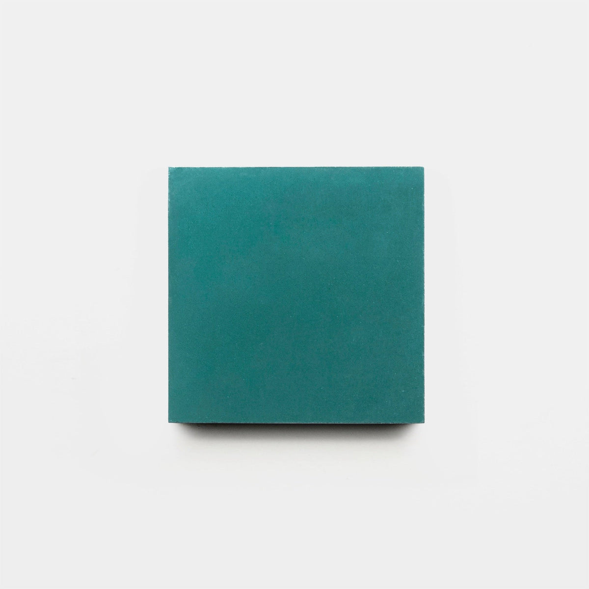 The Neptune 4x4, Sample by vendor-unknown, a teal-colored handmade tile, is centered on a plain white background.