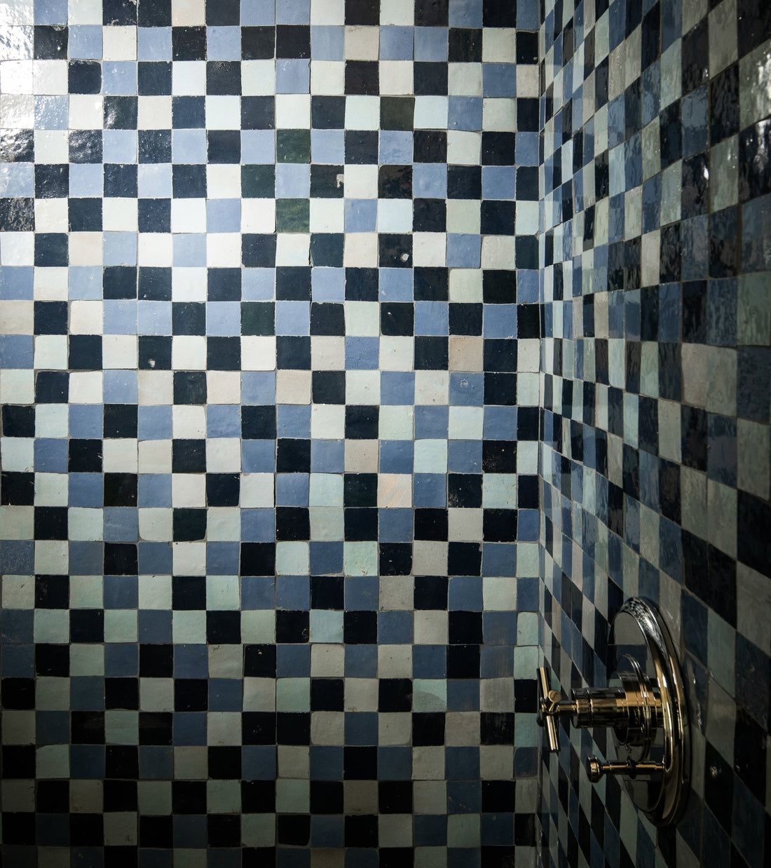 Night Blue + Skylight + Portuguese Blue Checkerboard