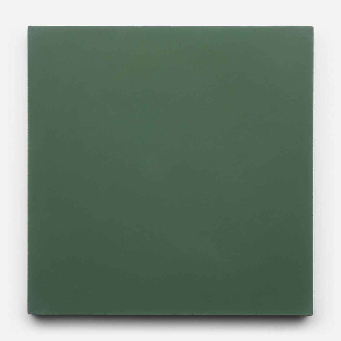 The Noble Green 8x8 tile from Zia Tile is a square, flat, handmade tile in solid green with an even, untextured finish and no visible patterns, shown against a white background.