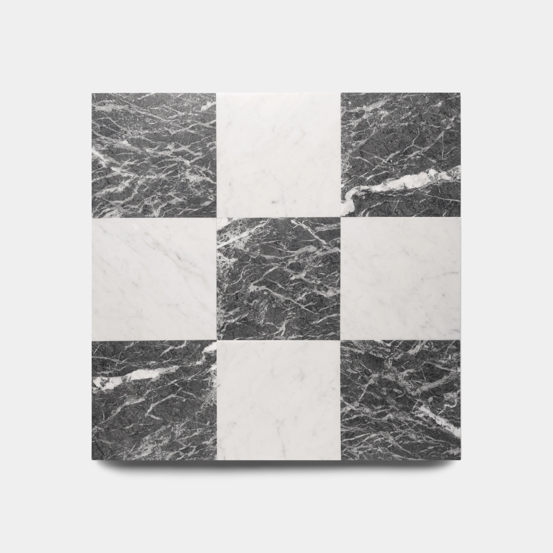 Tile Square Tan Piazza in Carrara + Grigio Carnico – Zia Tile