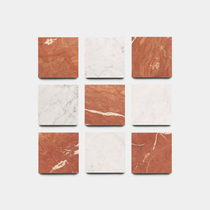 Piazzetta In Carrara Rosso Alicante Marble