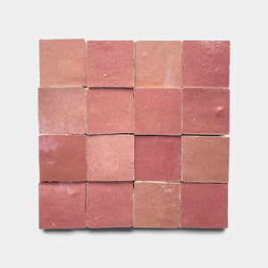 Pietro Pink 2x2 Zellige