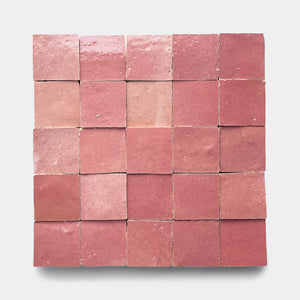 Pietro Pink 2x2 Zellige