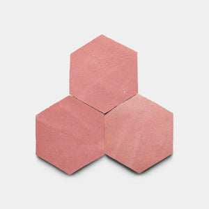 Pietro Pink Hex Zellige
