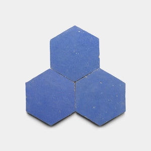 Portuguese Blue Hex Zellige