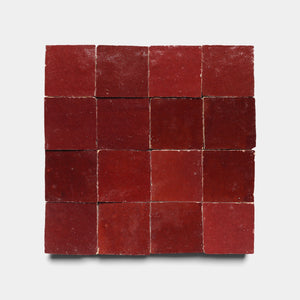 Rouge 2x2 Zellige