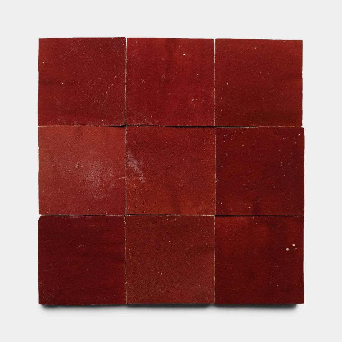 Rouge 4x4 Zellige