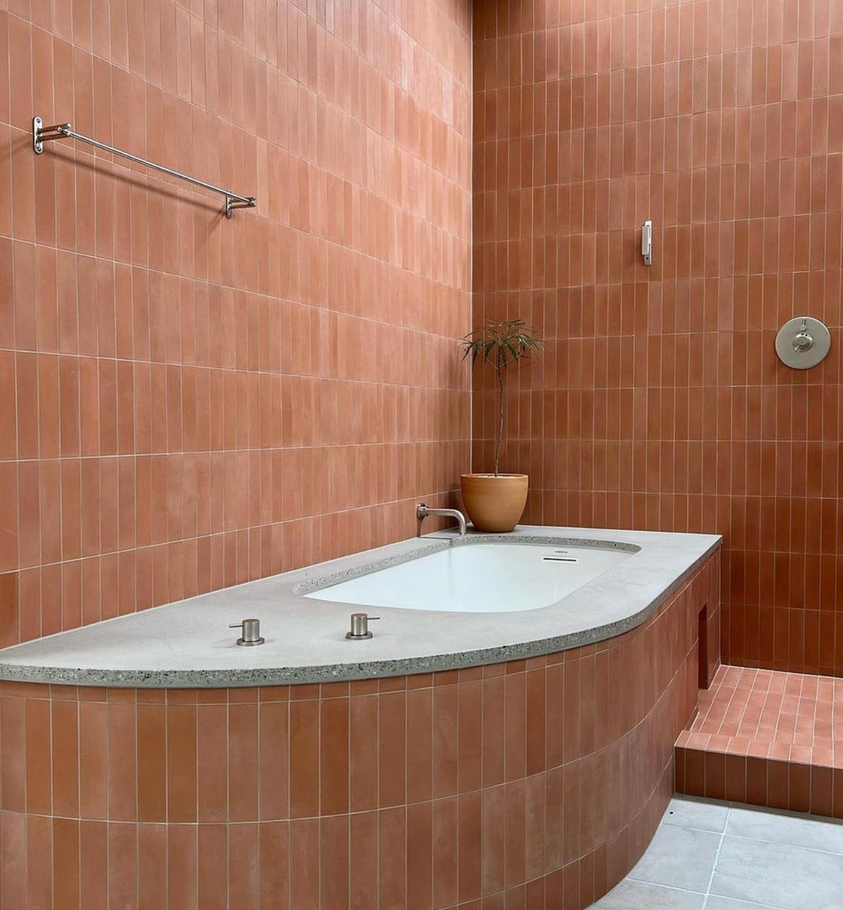 Terra Cotta 2x8 Subway Cement Tile – Zia Tile Terra Cotta 2x8 Subway Cement Tile – Zia Tile