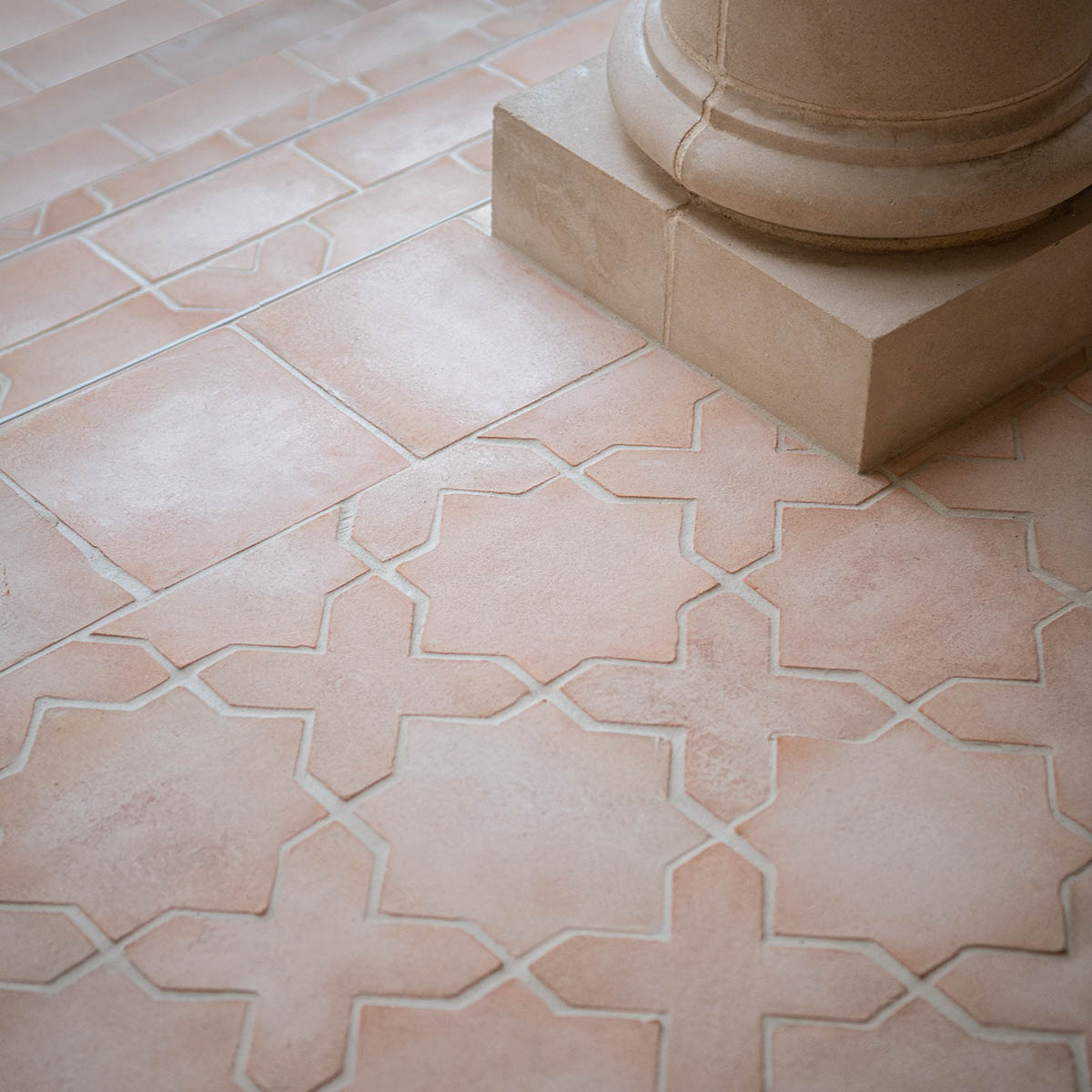Stars & Cross Cotto Blanco – Zia Tile