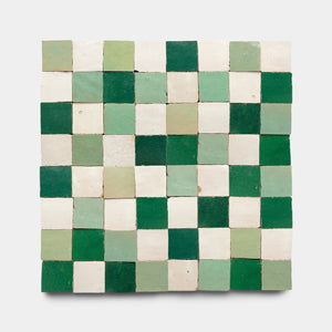 Tidepool Casablanca Jade Checkerboard Zellige