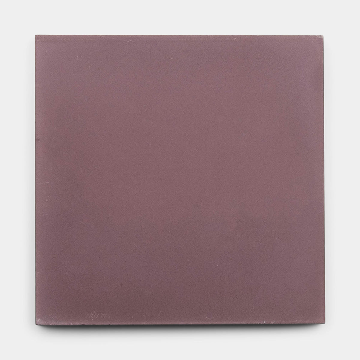The Tyrian 8x8, Sample from vendor-unknown is a plain matte square ceramic tile in muted mauve, shown against a white background.