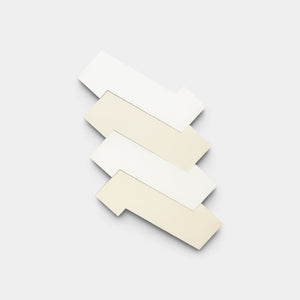 Zig Zag  White + Bone